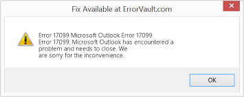 error code 17099 email outlok for mac 2017